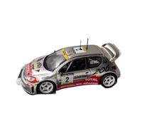 ZCYYUE Modèles réduits DEA 1/43 pour Peugeot 206 WRC #2 2001 Modèle De Voiture De Rallye en Alliage Moulé sous Pression Simulation Réplique Jouet Simulation de coupé