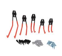 ZCZDHNA 5 pièces/ensemble 40kg stockage de Garage Double crochets support de montage mural robuste cintre pour RV sous-sol chaise échelle vélo (Orange)