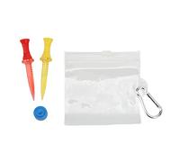 ZCZDHNA Attachable Tee Holder | 6 Adjustable Heights with Level Tool for Driving Range/Practice Mat | Plastic Tee for Straight/Right/Left Deflected Ball Tracks