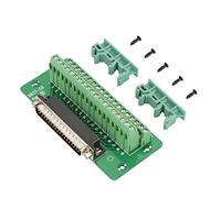 ZCZDHNA DB37 DIN Rail Mount Interface Module | Male/Female Connector Breakout Board with Terminal Block | 48A Rate Voltage & 5.0mm Pitch for Industrial Control/Automation Systems (Male Plug)