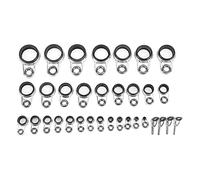 ZCZDHNA Fishing Rod Guides Repair Kit | 33Pcs Stainless Steel Ceramic Eyes Rings | Strong Rod Building Parts for Freshwater/Saltwater Fishing | Complete DIY Repair Set