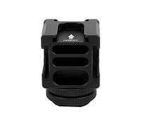 ZCZDHNA FS-04 Adaptateur de Plaque de Montage pour Sabot Froid | 4 Supports en Alliage d'aluminium pour Microphone/téléphone/Lampe de Poche | Sabot à vis de 1/4 Pouces Compatible avec