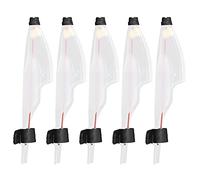 ZCZDHNA Lot de 5 protecteurs de Pointe de Canne à pêche | Housse télescopique en PVC pour Protection supérieure de Tige | Capuchon de Canne à pêche réglable pour la pêche en mer/Eau (2#)