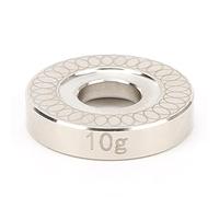 ZCZDHNA Outil de bâton de Billard en Acier Inoxydable, Anneau d'équilibre, Combinaison d'entraînement pour Les Joueurs (5/16 Tooth Club Mid-Wheel Balance Ring (10g))