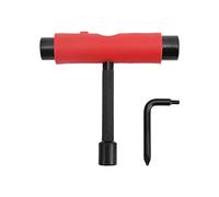 ZCZDHNA Outil de Skateboard Clé 3 en 1 en Forme de T et en Forme de L | Entretien de la Plaque coulissante pour Skateboards/longboards | Ajustez Les écrous et Les vis pour Une Conduite en (Red)