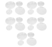 ZCZDHNA Plant Saucer Trays 20 - Pack | Sturdy Plastic Drip Trays for Indoor & Outdoor Plants | 6in 8in 10in 12in Clear Plant Pot Trays | Guards Floors & Supports Plant Wellness