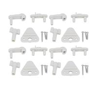 ZCZDHNA Pontoon Boat Gate Latch Kit | ABS Square Frame Replacement for 1 to 1.25in Doors | Left & Right Hinge Marine Accessories | Complete Set with Hardware