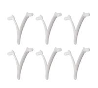ZCZDHNA Pool Supply 6PCS Papillon V Clip Forte Durable Skimmer Net Brosse pour LA Plupart des PÔLES Blanc 6 Pack