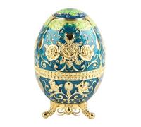 ZCZDHNA Porte-cure-dents en alliage décoratif, plastique de qualité alimentaire, Type à pression, distributeur en forme d'œuf, Portable