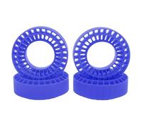 ZCZDHNA RC Tire Inserts 4PCS for 1.0 inch Tires | Silicone Crawler Wheel Inserts for 1/10 RC Cars | Enhanced Sidewall Support & Traction Enhancer | Strong & Pressure Tolerant (Blue)
