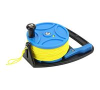 ZCZDHNA Reel de plongée avec Ligne de Nylon 83 m | Bouche de Corde à Ancre Jaune Haute visibilité | Reel de Doigts à Plusieurs Usage pour la plongée/la plongée en exil/plongée avec (Blue Wheel)