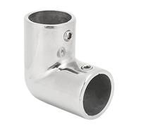 ZCZDHNA Stainless Steel Boat Hand Rail | 90 Degree Right Angle Elbow Connector for Marine Pipes | Rail Fitting for Boats/Docks/Yachts | Fine Polished Finish (22MM)