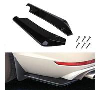 ZCZMAD 2 Pcs Diffuseur Spoiler De Pare-Chocs Arrière pour VW T5 T5.1 T6 T6.1, Aileron d'angle Enveloppant de Lèvre de Pare-Chocs Arrière,A-Black