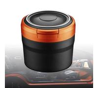 ZCZMAD Cendrier Voiture pour Lexus RX450H RX 450H RX450 RX 450, Cendrier De Voiture DéTachable à Nettoyage Facile avec LumièRe LED avec Couvercle Rabattable,C/Orange