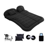 ZCZMAD Matelas Gonflable Voiture pour Citroen C3/C3 Aircross/C3 Picasso/C4 Coupe/C4 Pallas/C4, Pliant Multifonctionnel, avec Pompe à Air Et Oreillers, Double Face Floqué,A/Black