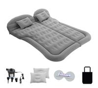 ZCZMAD Matelas Gonflable Voiture pour Renault-Clio III/Renault-Clio, Pliant Multifonctionnel, avec Pompe à Air Et Oreillers, Double Face Floqué,B/Grey