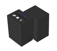 ZCZN Feuillets autocollants 1400 Feuillets, stickies notes de 51 * 38mm,100 Feuillets par Blocs Notes Autocollantes Convient aux Mémos, Messages, Rappele - noir