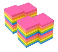 ZCZN Feuillets Autocollants Sticky Notes de 6 CouleurS Vive, 76 x 76 mm Note Autocollant, 100 feuilles/Bloc Self-sticky Notes, 48 blocs (6 Couleurs / 48 blocs, 76 * 76mm)