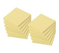 ZCZN Notes Sticky 1200 Feuillets Notes de 6 Couleurs Jaune, 76 X 76 mm Lot de 12 Blocs/100 Feuillets/Pad, Sticky Problème est Plus 12 Pack - Note Autocollante 1200 Feuillets