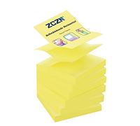 ZCZN Z-Notes, 6 Blocs Feuillets Autocollants Jaune Notes Autocollants 76 x 76 mm, 80 Feuilles par Bloc - Feuillets Autocollants de 480 Feuilles