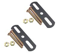 ZCZQC Lot de 2 pieds de support réglables en métal avec vis, pieds de lit extensibles à hauteur réglable pour table basse, meubles, armoire, meuble TV, kit de renforcement, noir