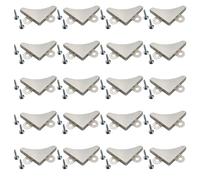 ZCZQC Lot de 20 Coins triangulaires enveloppés pour Cadre Photo avec vis - Boîte en Bois Anti-Collision et Anti-déformation - Accessoires de quincaillerie carrée