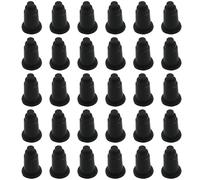 ZCZQC Lot de 30 supports noirs pour aquarium - Pieds isolants en plastique - Grille de séparation - Support inférieur pour aquarium