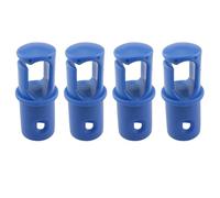 ZCZQC Lot de 4 capuchons de protection universels pour trampoline - Diamètre intérieur : 29 mm - Boucle de rechange de type G - Bleu