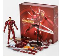 ZD Marvel Avengers jouets Iron Man nanomètres armure de guerre MK50 MARK50 figurine d'action 7 pouces Mark poupée se déplace ensemble ornement cadeaux Iron Man