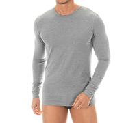 ZD Zero Defectes T-shirt d'intérieur pour homme à manches longues en coton égyptien Tailles et couleurs disponibles - Gris - XXL/3XL