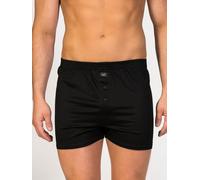 zd ZERO DEFECTS Boxers 'Button Boxer Mercerized Cotton' noir, Taille L