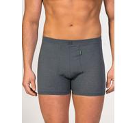 ZD ZERO DEFECTS | Boxer Ouvert Helios | Coton égyptien de Haute qualité | Taille : XL - Couleur : Graphite