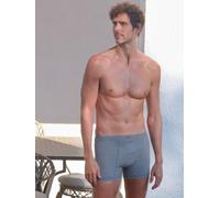 zd ZERO DEFECTS Boxers 'Helios prinstriped fly front boxer' gris, Taille 7XL
