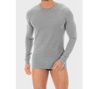 zd ZERO DEFECTS Maillot de corps 'Long-Sleeved T-Shirt Egyptian Cotton' gris, Taille XXL-XXXL