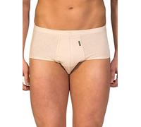ZD ZERO DEFECTS Slip ouvert senior - Coton égyptien - Couleur bleu indigo - Tailles disponibles (S à 7XL) - Grandes tailles disponibles, beige, L