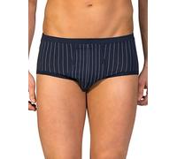 ZD ZERO DEFECTS Slip senior avec ouverture | Rayures diplomatiques | Coton Premium, bleu, XL