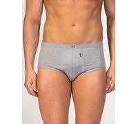 zd ZERO DEFECTS Slip 'Senior Fly Front Brief' gris, Taille L