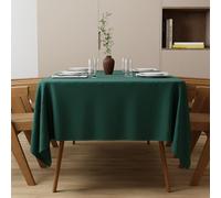 Zdada Nappe verte 85 x 85 cm - Nappe carrée, en polyester de qualité supérieure, infroissable, résistante aux rayures et lavable, pour mariage, table à manger, fête et maison