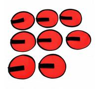 ZDAGELD 8 Housses pour Leurres Pêche Tissu Oxford Rouge | Protecteurs de Stockage D'appâts Pratiques, Empêchent les Rayures des Crochets Lorsqu'ils Sont Attachés à Votre Canne à Pêche