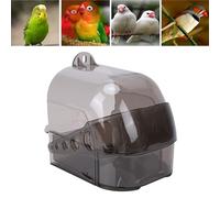 ZDAGELD Accessoire de Cage de Bain à Oiseaux Suspendu Spacieux et Transparent, Baignoire Transparente Multifonctionnelle pour Perroquets, Bassin de Douche de Nettoyage Pratique pour