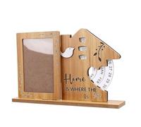 ZDAGELD Cadre Photo avec Calendrier Perpétuel, Affichage de Photos de Famille, Décoration de Bureau, Insert Photo Personnalisable, Placement Multifonctionnel, Cadre Cadeau (Maison)