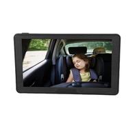 ZDAGELD Caméra de Rétroviseur de Voiture pour bébé, 7 Pouces, écran partagé 1080P, Double Canal pour Sièges D'auto Orientés vers L'arrière, Support Anti-secousse, Ventouse, Forme