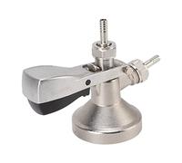 ZDAGELD Coupleur de Bière, Distributeur Triangulaire à Corps en Laiton avec Sonde en Acier Inoxydable, Connecteur de Fût de Type G, Parfait pour la Bière, le Vin, le Soda, Facile à