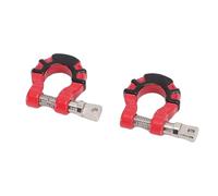 ZDAGELD Crochets Durables en Forme de U, Manille de Remorquage en Alliage pour Voiture sur Chenilles SCX10 1/10 RC, Connexion Rapide, Crochets Gauche et Droit, Structure de Boucle en (Rouge)