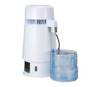 ZDAGELD Distillateur D'eau en Acier Inoxydable, Température Réglable, écran LCD, capacité de 4 L, Protection contre la Surchauffe.Purificateur Résistant à L'usure, Facile à Réparer et à (Prise UE