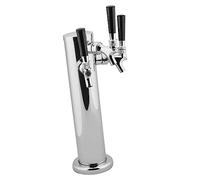 ZDAGELD Distributeur de Bière à Triple Robinet en Acier Inoxydable, 3 Robinets pour Bar, Kegerator de Brassage à Domicile, adapté à la Bière avec Tubes