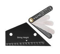 ZDAGELD Ensemble combiné de Jauge D'action de Corde avec Jauge de Tige de Ferme, Règle de Hauteur de Corde de Guitare, Guide de Nivellement de Bascule de Frette pour Ensemble de