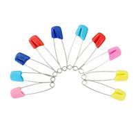 ZDAGELD Épingles à Couches en Acier Inoxydable à Tension de Ressort Optimisée, épingles de Verrouillage de sécurité pour Couches pour Tout-petits avec Fermetures en Plastique ABS pour (Grande)