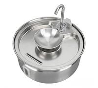 ZDAGELD Fontaine à Eau pour Chat en Acier Inoxydable, Distributeur Automatique d'eau pour Animaux de Compagnie de 3,2 L avec Fenêtre, Bol Distributeur D'arrosage Automatique pour Chien,