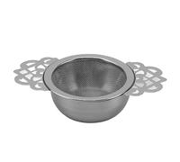 ZDAGELD Infuseur à thé à Mailles Fines, Design Vintage en Dentelle, Filtre à thé Réutilisable en Acier Inoxydable, Passoire à Entonnoir, Adaptée pour les Barmans à Base de Plantes en (Argent)